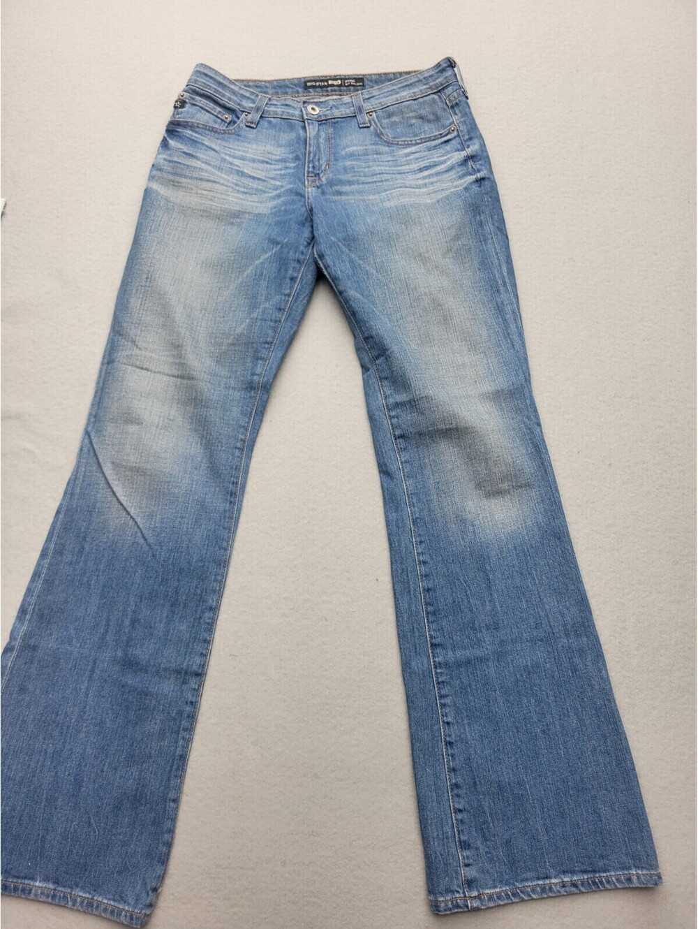 Big star Women's Jeans 6R Blue Bootcut Zipper Mid Rise
